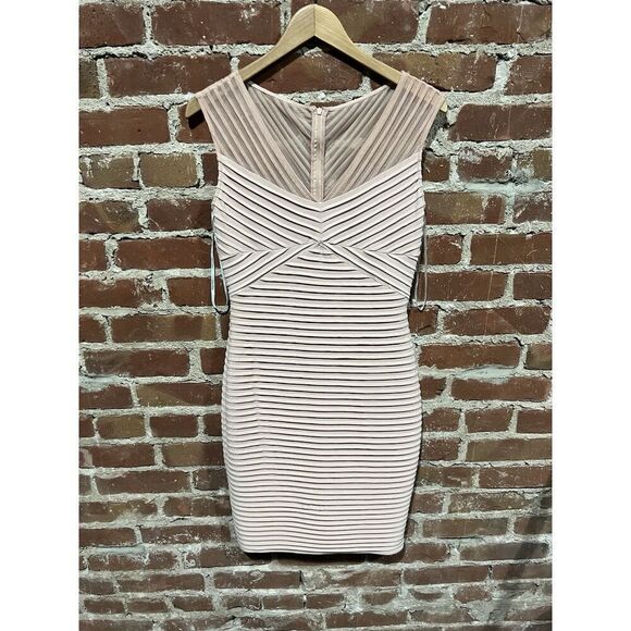 Calvin Klein Womens Pink Sleeveless Slip Dress Ribbed Size 8 - Picture 1 of 3